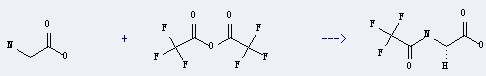 The N-(Trifluoroacetyl)glycine can be prepared by glycine and trifluoroacetic acid anhydride